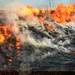Fire overtakes an old barn during a training exercise and controlled burn in 6700 block of Warner Rd. in Pittsfield Township on Thursday, May 9, 2013. Melanie Maxwell I AnnArbor.com